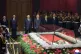 Kim Jong Un (back, third left) stands in front of the coffin of Kim Yong Nam at an undisclosed location in North Korea, November 4, 2025