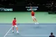 Spains' Marcel Granollers and his teammate Spains' Pedro Martinez play against Czech Republic's Tomas Machac and his teammate Jakub Menisk during a Davis Cup quarterfinal double tennis match between Spain and Czech Republic, in Bologna, Italy, Nov. 20