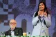 Jeremy Corbyn and Zarah Sultana take part in a discussion on Your Party, their new political party, at The World Transformed conference, at Niamos Radical Arts Centre in Hulme, Manchester. Picture date: Friday October 10, 2025