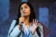 Zarah Sultana, with Jeremy Corbyn (not pictured) takes part in a discussion on Your Party, their new political party, at The World Transformed conference, at Niamos Radical Arts Centre in Hulme, Manchester, October 10, 2025