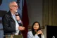 Jeremy Corbyn and Zarah Sultana take part in a discussion on Your Party, their new political party, at The World Transformed conference, at Niamos Radical Arts Centre in Hulme, Manchester, October 10, 2025