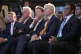 (Left to right) Reform UK chairman David Bull, Reform UK MP for Ashfield Lee Anderson, Reform deputy leader Richard Tice, Danny Kruger and Reform UK Head of Policy Zia Yusuf, listen as Reform UK leader Nigel Farage delivers his speech at Banking Hall in the City of London. Picture date: Monday November 3, 2025