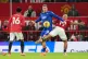 Everton's Jack Grealish and Manchester United's Bryan Mbeumo (right) battle for the ball during the Premier League match at Old Trafford, Manchester, November 24, 2025