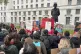 Bereaved family members of black, minoritised and migrant women killed by men hold a vigil outside Downing Street, November 25, 2025