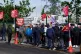 Striking refuse workers outside Perry Barr depot in Birmingham, amid an ongoing strike in the city, June 10, 2025