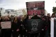 People take part in a protest against Tunisian president Kais Saied's rule and demanding the release of political prisoners in Tunis, Tunisia, November 22, 2025