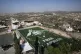 A view of an art installation of popular Palestinian leader prisoner held by Israel, Marwan Barghouti in his birthplace, the West Bank village of Kobar, north of Ramallah, November 27, 2025