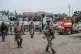 M23 rebels escort government soldiers and police who surrendered to an undisclosed location in Goma, Democratic republic of the Congo, Jan. 30, 2025