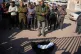 The Abdeen family performed the funeral prayer for their 29-day-old infant son, Saeed Abdeen, who died due to the cold weather, at Nasser Hospital in Khan Younis, southern Gaza Strip, December 18, 2025