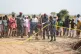 Nigeria police, Anti-Bomb squad, secure the scene of a U.S. airstrike in Northwest, Jabo, Nigeria, Friday, Dec. 26, 2025