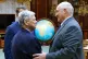 In this photo released by Belarusian presidential press service, Belarusian President Alexander Lukashenko (right) and U.S. Presidential envoy John Coale shake hands during their meeting in Minsk, Belarus, December 12, 2025. Photo: Belarusian Presidential Press Service via AP