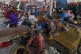 Evacuees take refuge in Banteay Menchey provincial town, Cambodia, December 12, 2025, after fleeing home following fighting between Thailand and Cambodia over territorial claims