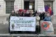 Trade unionists and climate activists gather to protest the Rosebank oil field. Photo: Fossil Free London