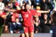 Wales' Mared Griffiths celebrates scoring their side's first goal during the international friendly match at the Cardiff City Stadium. Picture date: Saturday October 25, 2025
