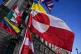 A Greenland flag waves in Westminster, in London, January 7, 2026