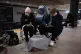 People take shelter in a subway station during Russia's night missile and drone attack in Kyiv, Ukraine, January 24, 2026