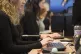 Office workers at their desks in London