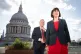 Labour leader Sir Keir Starmer and then shadow chancellor Rachel Reeves during a visit to the London Stock Exchange Group, September 22, 2023