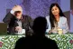 Jeremy Corbyn and Zarah Sultana take part in a discussion on Your Party, their new political party, at The World Transformed conference, at Niamos Radical Arts Centre in Hulme, Manchester, October 10, 2025
