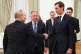 Russian President Vladimir Putin (left) greets U.S. President Donald Trump's envoys Steve Witkoff (centre) and Jared Kushner at the Senate Palace of the Kremlin, in Moscow, January 22, 2026