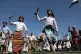 Yemenis perform traditional dance marking the opening of the honey festival in Sanaa, Yemen, January 17, 2026