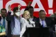 Presidential candidate Laura Fernández addresses supporters after polls closed in San Jose, Costa Rica, February 1, 2026