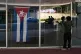 A worker cleans the windows of the Ministry of Health in Havana, Cuba, February 20, 2026