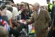 Charles Windsor meets members of the public after arriving at Clitheroe Station in Lancashire for a visit to the town, February 9, 2026