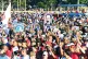 STRAIGHT REBUFF: More than 50,000 inhabitants of Guantanamo took part in an anti-imperialist rally outside the of the illegal US naval base to denounce the interventionist policy of the new US administration - at the centre a portrait of Jose Marti / Pic Presidency and Government of Cuba