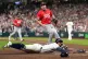 United States' Ernie Clement scores during the fifth inning of a World Baseball Classic game against Britain, March 7, 2026, in Houston