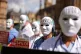 Campaigners protest outside Parliament in Westminster, London, ahead of a debate in the House of Commons on assisted dying, April 29, 2024