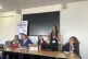 Left to right: Jackie Marshall (POA), Sarah Woolley (BFAWU General Secretary), Laura Davison (NUJ General Secretary), Annila Saghir (RMT, Vice-Chair, Women's Advisory Committee), and Maria Chondrogianni (UCU President)