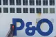 Maintenance work being carried out on the Pride of Kent P&O ferry at the Port of Dover in Kent