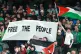 Palestine flags in the stands prior to the UEFA Euro 2024 Qualifying Group B match at the Aviva Stadium, Dublin, October 13, 2023