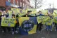 Tottenham fans taking part in a protest before the Premier League match at the Tottenham Hotspur Stadium, London, January 17, 2026