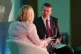 Plaid Cymru leader Rhun ap Iorwerth in discussion with Nerys Evans during the Plaid Cymru Spring Conference at the ICC Wales, Newport, February 28, 2026
