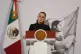 Mexican President Claudia Sheinbaum gives her the daily, morning news conference at the National Palace in Mexico City, February 23, 2026
