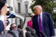 US President Donald Trump speaks with reporters before departing on Marine One from the South Lawn of the White House, March 11, 2026, in Washington