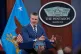 US Defence Secretary Pete Hegseth speaks to members of the media during a press briefing at the Pentagon in Washington, April 8, 2026