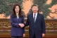 In this photo released by Xinhua News Agency, Chinese President Xi Jinping, right shakes hands with Kuomintang (KMT) party leader Cheng Li-wun in Beijing, April 10, 2026. Photo: Xie Huanchi/Xinhua via AP