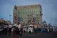 People ride in electric vehicles past the U.S. embassy during an anti-imperialist youth march organized by the government in Havana, Cuba, April 2, 2026