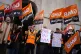 British Medical Association (BMA) staff on the GMB picket line outside BMA House, in Tavistock Square, London, March 27, 2026