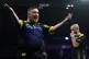 Luke Littler after winning the semi-final against Michael van Gerwen on night twelve of the BetMGM Premier League 2026 at the M&S Bank Arena, Liverpool, April 23, 2026