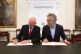 Defence Secretary John Healey (left) and the CEO of software company Palantir Technologies Alex Karp sign a £1.5 billion investment, at Wellington Conference Room, Horse Guards, Whitehall, London, September 18, 2025