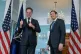 Secretary of State Marco Rubio (right) is joined by NATO Secretary General Mark Rutte (left) for a photo opportunity at the State Department, April 8, 2026, in Washington
