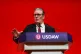 Prime Minister Keir Starmer delivers a speech to the Usdaw conference in north west,England, setting out efforts to crack down on retail crime, April 27, 2026