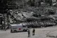 Lebanese soldiers deploy at a road in front of destroyed houses in Dibbine village, southeast Lebanon, June 5, 2026, a day after Israeli forces withdrew following clashes with Hezbollah fighters