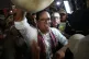 Presidential candidate Roberto Sanchez of the Together for Peru party leaves after appearing on the balcony of his campaign headquarters following the close of polls in the presidential runoff election in Lima, Peru, June 7, 2026