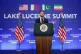 US Vice President JD Vance speaks to members of the media before boarding Air Force Two, after the US and Iran held high-level talks at the Bürgenstock Resort in Obbuergen, near Lucerne, in Switzerland, June 22, 2026