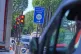 An information sign for the Ultra Low Emission Zone (Ulez) on Brownhill Road in Lewisham, south London